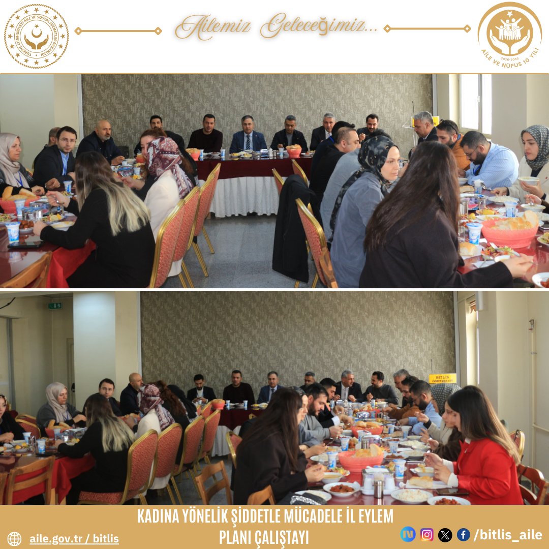 bitlis_aile's tweet photo. 📍 Kadına Yönelik Şiddetle Mücadele İl Eylem Planı Çalıştayı

📌 Kadına yönelik şiddetle mücadelede kararlılığımızı güçlendirmek, kurumlar arası iş birliğini artırmak ve ilimizde yürütülecek çalışmalara yön vermek amacıyla düzenlenen İl Eylem Planı Çalıştayı; İl Müdürümüz Vefa AKDOĞAN’ın hitaplarıyla başladı.

Kamu kurum ve kuruluşları, üniversite, sivil toplum kuruluşu temsilcileri ve idarecilerimizin katılımıyla gerçekleştirilen çalıştayda; önleyici, koruyucu ve güçlendirici hizmetlerin etkinliğinin artırılmasına yönelik değerlendirmelerde bulunuldu.

Çalıştay, Bitlis Öğretmenevi’nde ilgili paydaşların katkılarıyla devam etmektedir.
@tcailesosyal @BitlisValiligi @ksgm_ashb