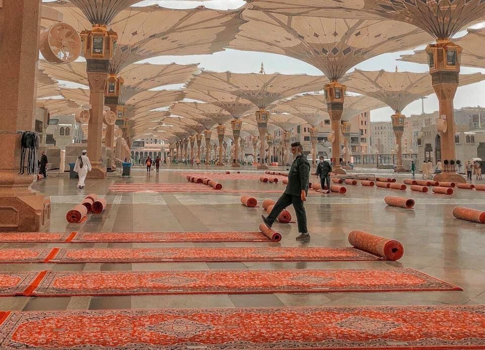 Masjid al Nabawi is preparing to welcome the holy month of #Ramadan.