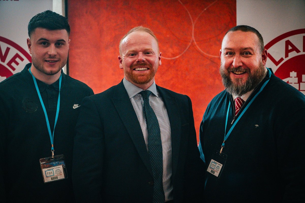 larnefc's tweet photo. We were delighted to attend yesterday’s More Than The Game event at Stormont 🔴⚪️

This event gave us the opportunity to highlight the social and economic impact our club has in the town and the community to our local MLA’s 💪

#WeAreLarne #ForTheTown https://t.co/zIyVBmIaD1