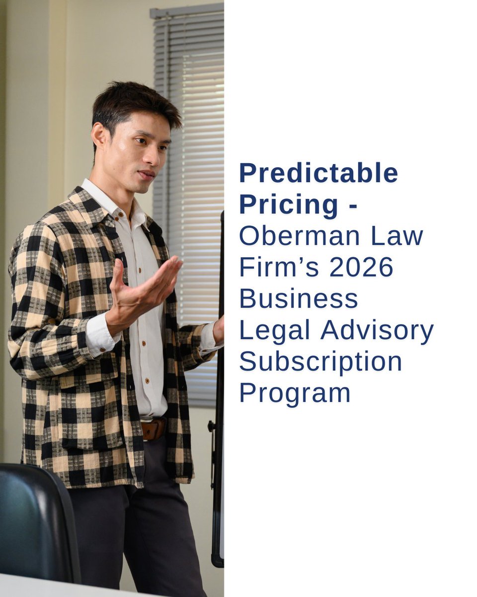 ObermanLaw's tweet image. Legal support shouldn’t come with billing anxiety.

Our fixed monthly subscription allows business owners to budget confidently while accessing experienced legal counsel year-round.

#PredictablePricing #BusinessOwners #LegalSubscription #LawFirmInnovation
