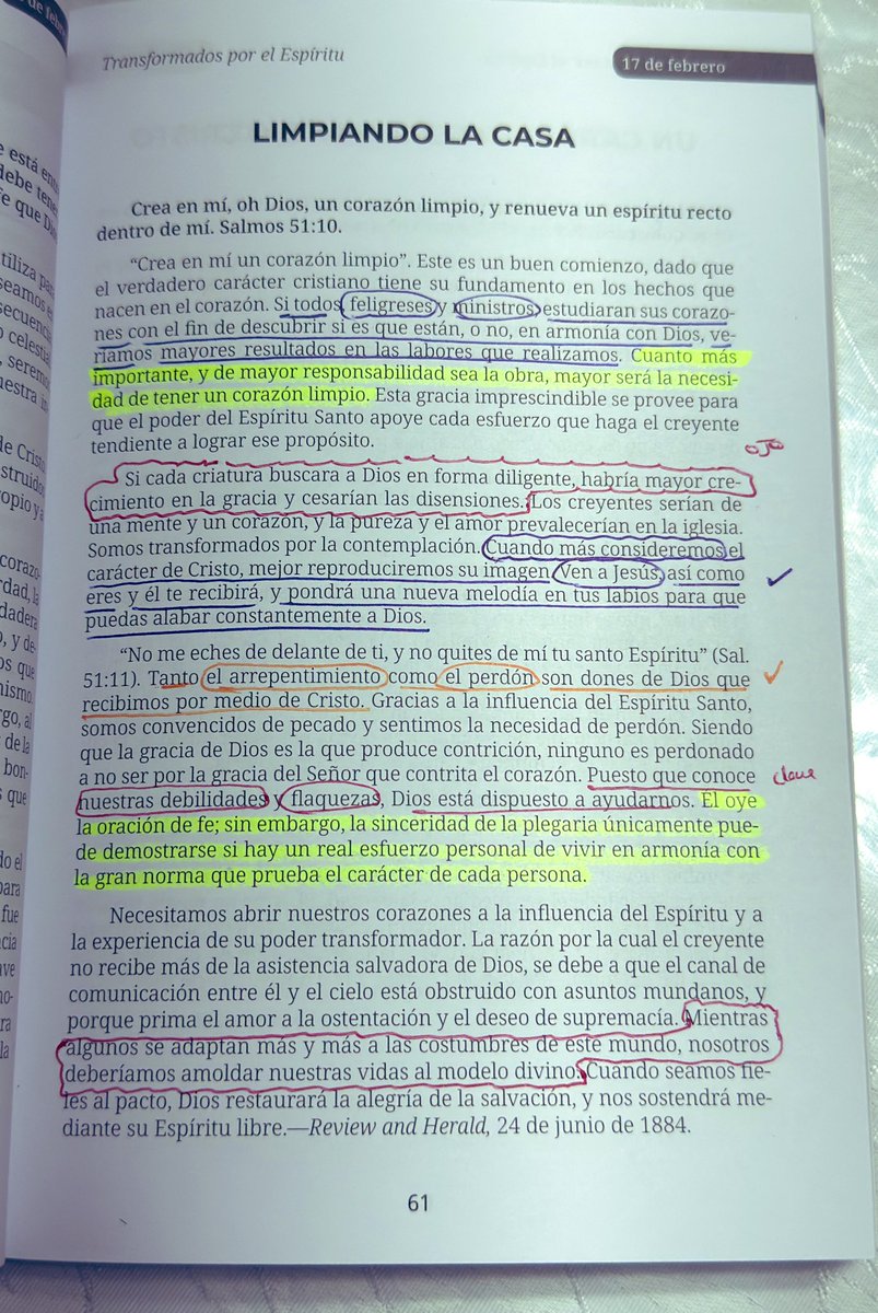 Dios está dispuesto a ayudarnos en nuestro crecimiento espiritual, si lo buscamos diligentemente. 
#DevocionPersonal #PrimeroDios
#RecibiréisPoder #365DiasDeOración
🔥🙏🏽📖