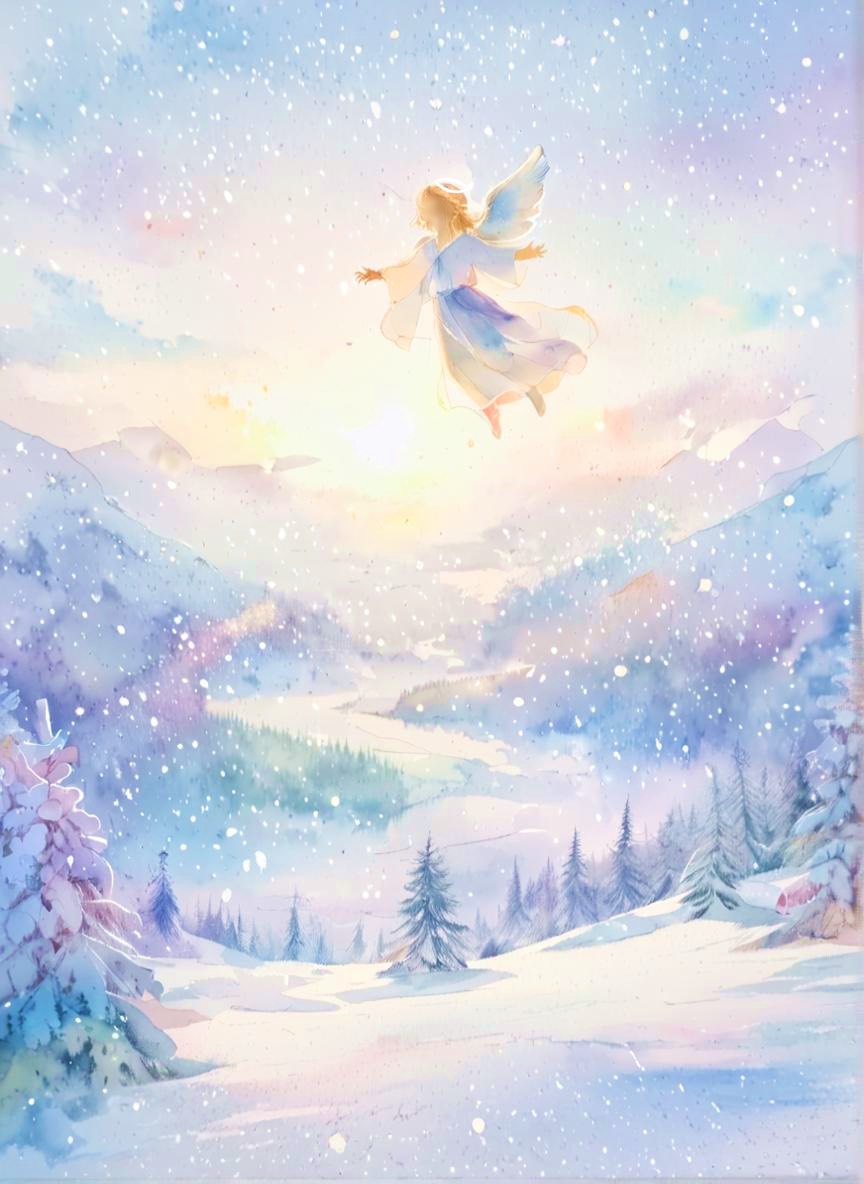 寒く寒い　晴れた冬の日
あなたの天使が舞い降りてくる

天使のささやき
ほんとは　いつも　あなたのそばに

今日は何が聞こえましたか

#星洋堂夢店
