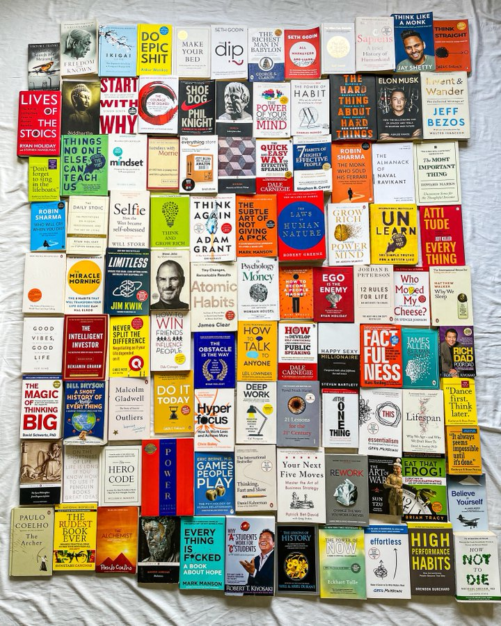 Noblemasculin1's tweet photo. 100 Books That Are Better Than Any College Degree.   1. Atomic Habits https://t.co/aTaYoqXTfB