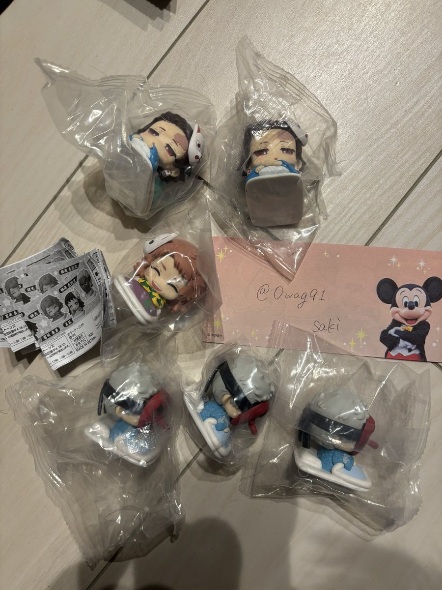 0wag91's tweet photo. 鬼滅の刃 おねむたん スペシャルリミックス

【譲】  錆兎 ×1 、 竈門炭治郎 ×2 、 鱗滝左近次 ×3
【求】  冨岡義勇 (新旧問わず) ＞＞定価+送料(推定300円程)

まとめての交換が優先ですが、1:1も大歓迎です！ https://t.co/FAYjWHtVu8