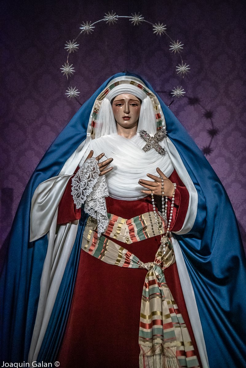 JoaquinGalanEs's tweet photo. .@Hdadlosnegritos Nuestra Señora de Los Ángeles de la hermandad de #LosNegritos de #Sevilla vestida de #hebrea para la #Cuaresma2026
#CuaresmaSevilla26
#LosNegritos26
#TDSCofrade https://t.co/f5I1BtwnIZ
