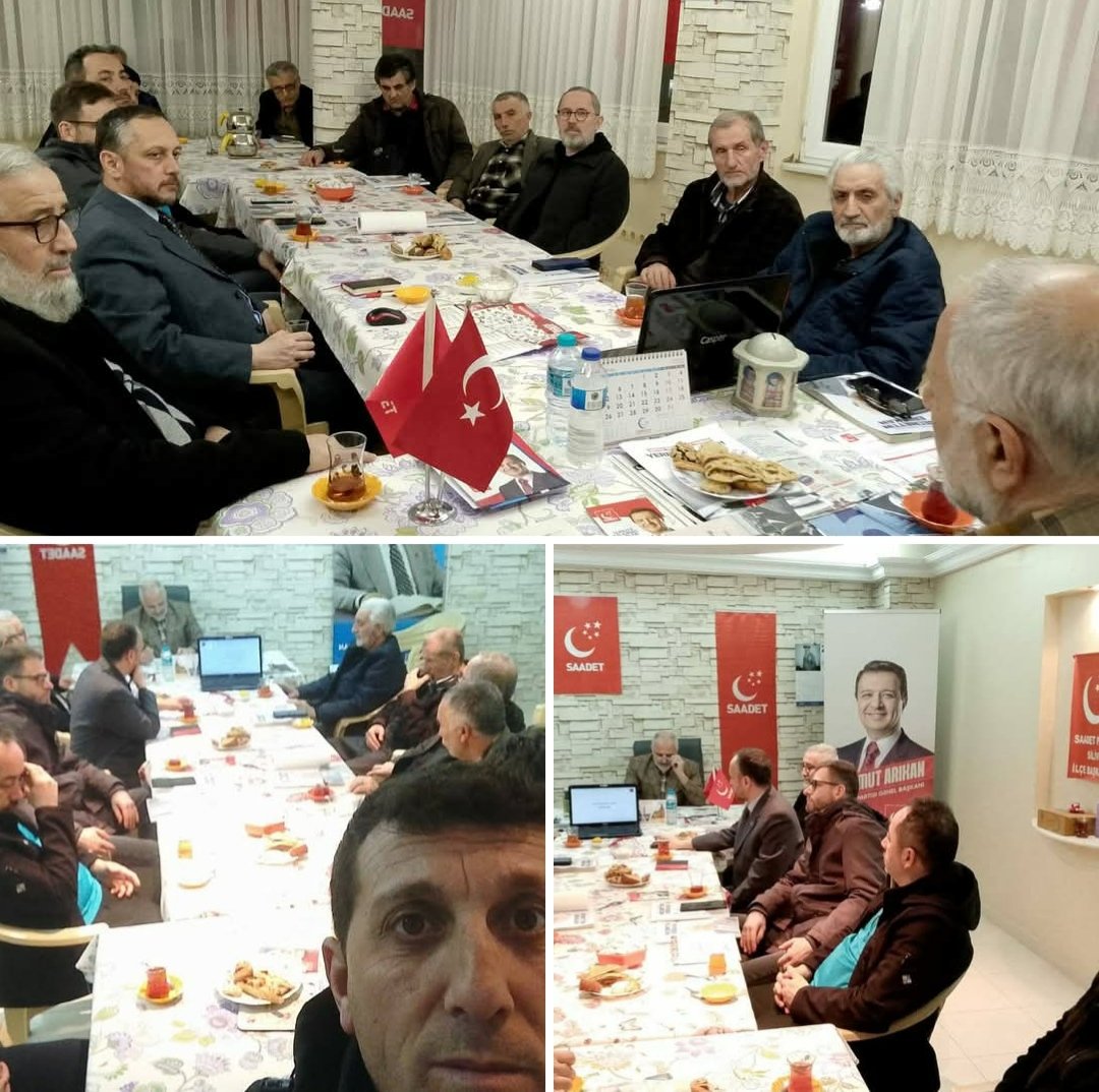 Saadet Partisi Silivri Şubat Ayı Eğitimli İlçe Divanımızı İlçe Binamızda gerçekleştirdik. Eğitimci Haydar Özdemir Hocamız "Siyasi Zihniyetlerin Stratejisi" konulu sunumu gerçekleştirdi. 
Silivri Saadet