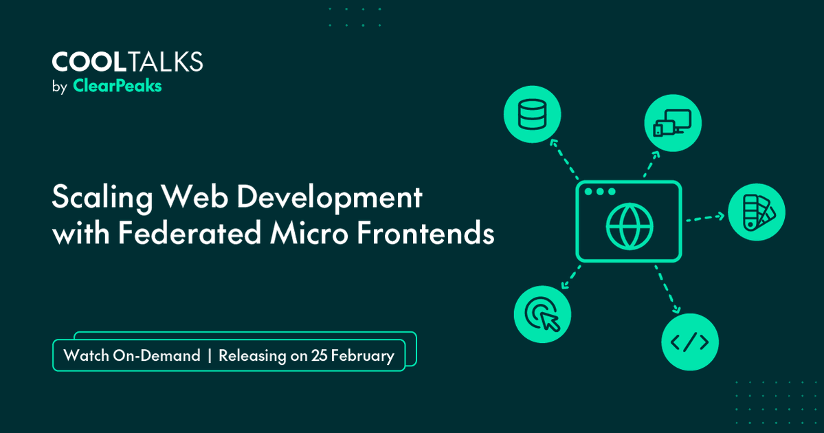 Join us on 25th February for a very interesting CoolTalks session, where we’ll explore Federated Micro Frontends and demonstrate how they enable scalability and faster release cycles.

Don’t miss it! Register now: hubs.la/Q043k2CN0

#webdevelopment #microfrontends