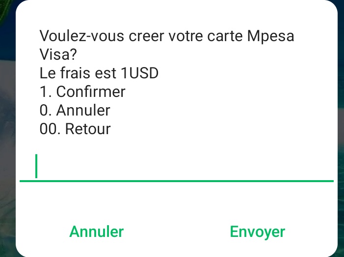 Certifier son compte Twitter (X) avec Vodacom, c’est simple :

1. Composer *1122# avec une SIM Vodacom  
2. Choisir l’option  seulement 7  
3. Sélectionner 1 pour créer une carte Visa  
4. Choisir 1 pour l’option en USD  

Condition : il faut disposer d’au moins 1 $ dans son