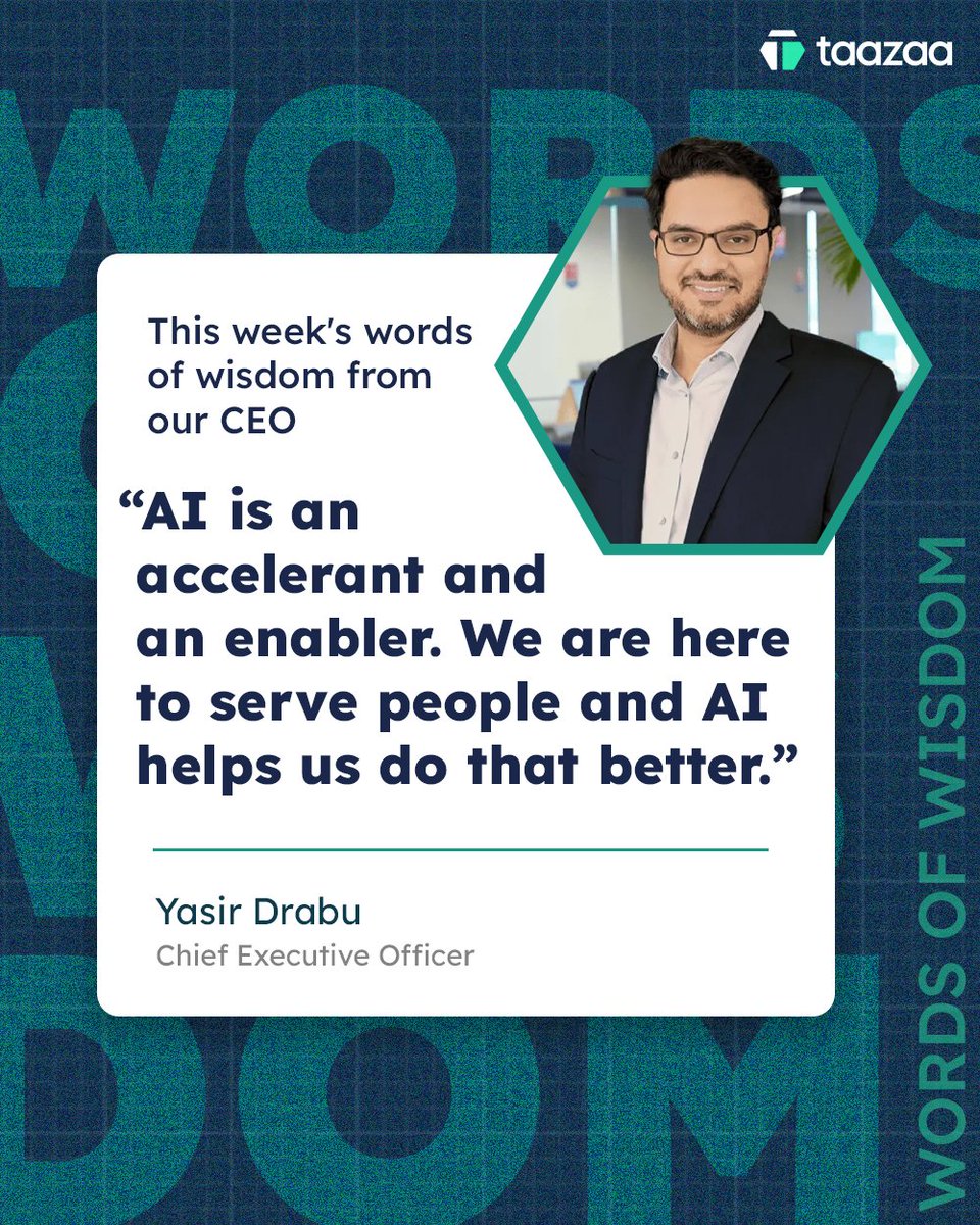 taazaainc's tweet image. At Taazaa Inc, we believe innovation works best when people lead and AI enables.
This balance is what drives progress that truly matters.

#HumanFirst #AIEnabled #LeadershipThinking #Taazaa