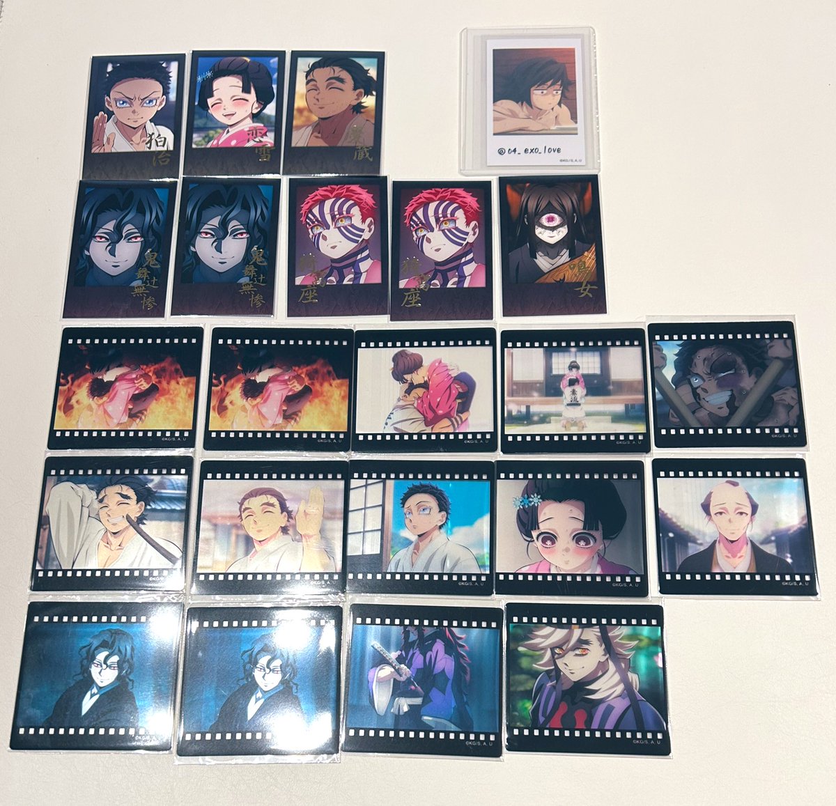 鬼滅の刃 お楽しみくじ チェキ風ブロマイド クリアカード バレンタイン