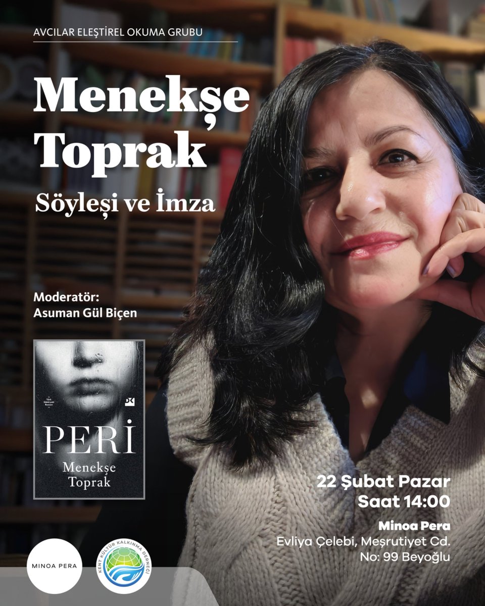 Sevgili Asuman Gül Biçen'in moderatörlüğünde PERİ hakkında konuşacağız. Peri'yi merak eden, edebiyatın bir hakikate ve zamanın ruhuna nasıl denk gelebileceğini konuşmak ve tartışmak isteyen herkesi Pazar günkü söyleşimize bekliyoruz.