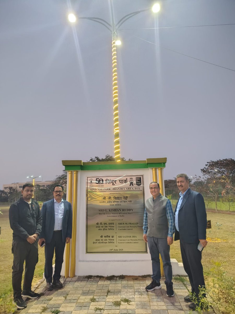 easterncoal's tweet image. The visit underscores the continued commitment of the Ministry of Coal and ECL towards operational excellence, sustainable development, and timely project implementation. 

#ECL #TeamECL #CoalIndia