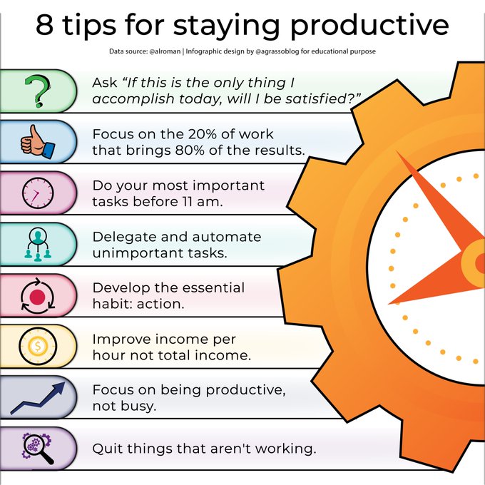 MarketerNCust's tweet photo. Are you trying to pursue a major productivity at work? Feel free to put these tips into practice!

Infographic RT @lindagrass0 #Productivity #Work #Strategy https://t.co/gwX1EumbVe
