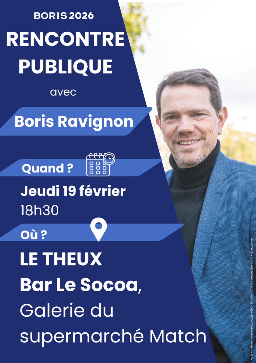 cmzplusforte's tweet photo. Matinée de #tractage dans le secteur du Theux ! ☀️ 

Nous vous donnons à nouveau rendez-vous pour notre 5ème rencontre publique, ce jeudi 19 février dès 18h30, au bar Le Socoa, situé dans la galerie du supermarché Match. 

Le #Theux, plus fort pour vous ! 

#AvecBoris2026 https://t.co/oxpXDv9Mme