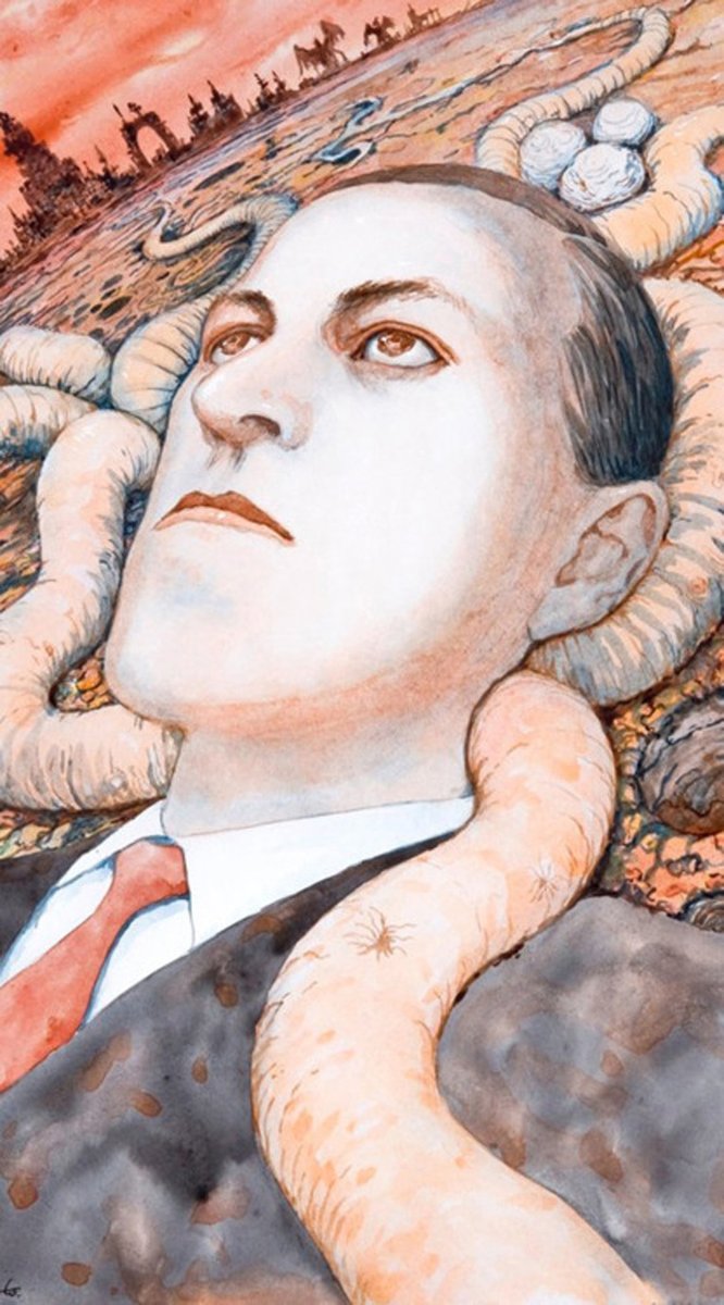 H. P. Lovecraft drawn by Junji Ito