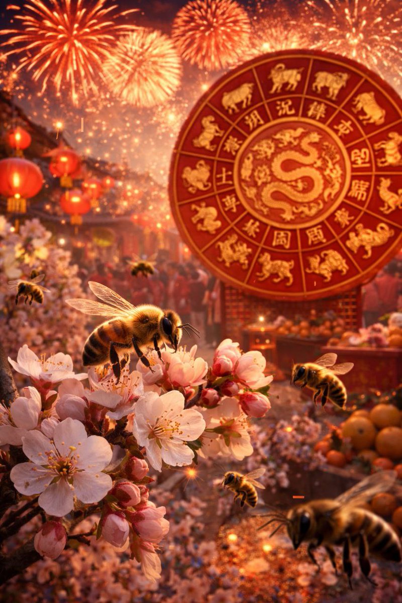 beenbeecto's tweet photo. 🎉🐝 希望不会太晚，祝我的中国朋友 新年快乐！来自 Bee N Bee  的祝福，愿你新的一年 甜蜜满满、财源广进、蒸蒸日上！🌟🧧 https://t.co/lwplnYWusO