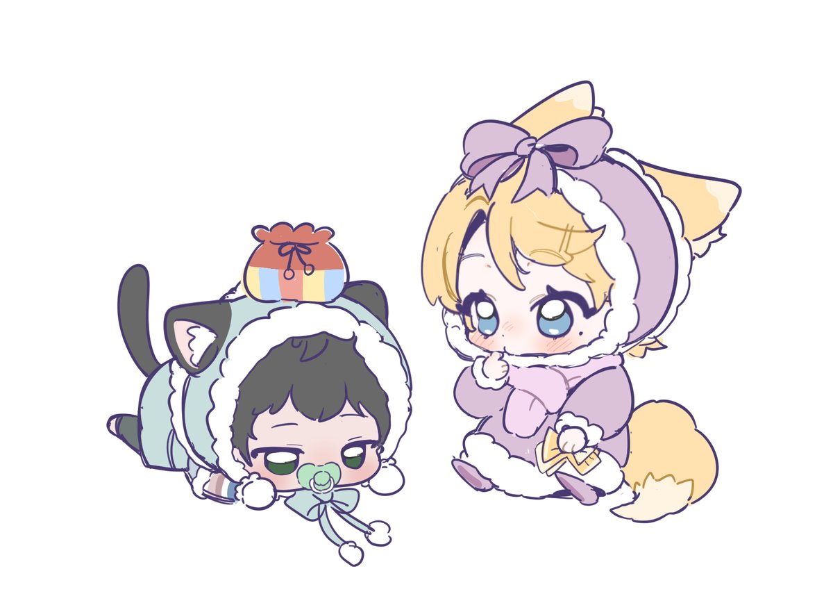 아기 야옹이들의 설날🐈🐈‍⬛