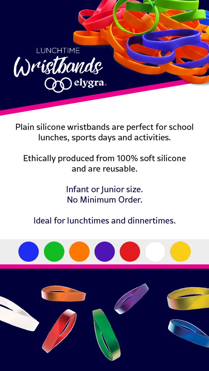 lunchtimebands's tweet photo. Available in a wide range of bright colours and two child-friendly sizes, our wristbands are ideal for primary schools looking to easily identify meal choices, dietary requirements, or lunch groups.
https://t.co/jg52CZP5Qz

#SchoolSupplies #PrimarySchool #LunchtimeWristbands https://t.co/SVL3jLvlho
