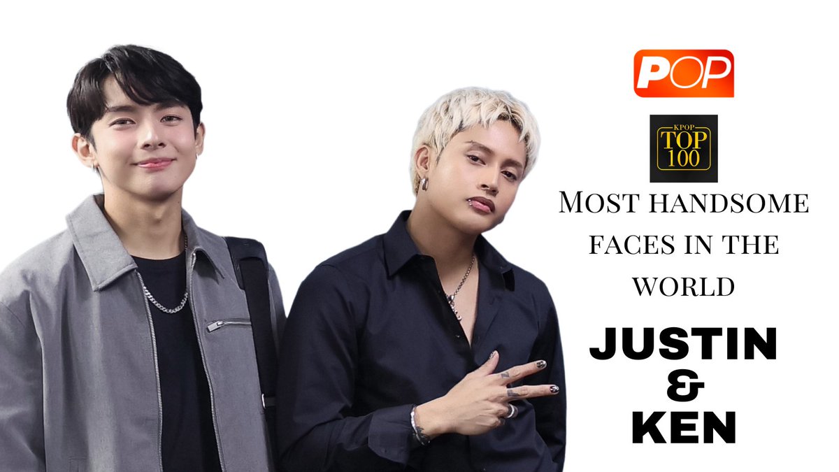KutingKentin's tweet photo. Let's vote Justin and Ken for Dabeme Pop's Most Handsome Faces in the World!

🔗 https://t.co/IaALV5Dryr

📢ATTENTION!!! 
FOR YOUR VOTE TO BE VALID YOU MUST FOLLOW @TOP100KPOP ON X/TWITTER  

You can vote for your favorite member as many times as you want https://t.co/ThXdYMLt1B