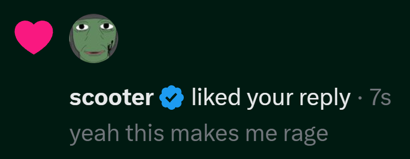 breaking news:

scooter likes comment of only non scam token on solana in 2026