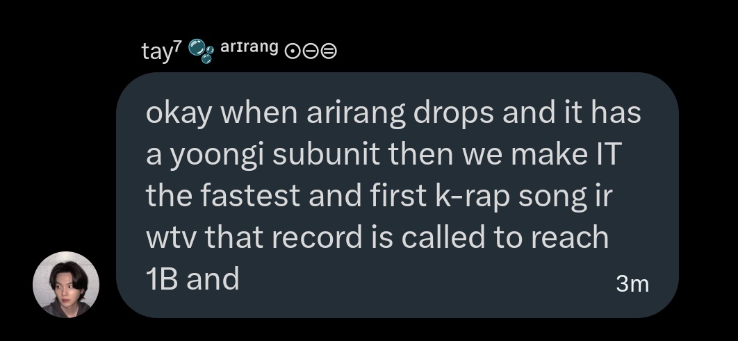 wow ...fuck you <a href="/kimgayism/">tay⁷ 🫧 ᵃʳᶦʳᵃⁿᵍ ⊙⊝⊜</a> . HAEGEUM is a fully Korean rap song self produced, self written and self composed by YOONGI and it deserves to hit 1B before anything !!!