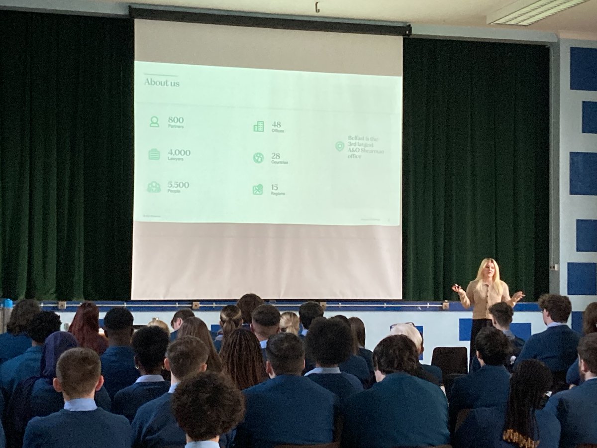 🌟 A huge thank you to Charley from A O Shearman for delivering an engaging and insightful Apprenticeship session to our Post‑16 students at <a href="/SaintsCollege/">All Saints College Belfast</a> today! The session offered students a valuable look into apprenticeship pathways and career opportunities.