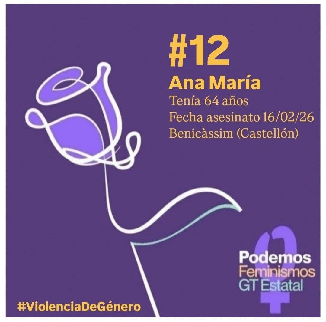 PFeminismosEst's tweet photo. ⚫ https://t.co/fs5rtYi2PL
¡Ni una más! Hoy denunciamos el asesinato machista de Ana María, enfermera de 64 años, apuñalada por su expareja en el centro de salud de Benicàssim (Castellón) 
#Feminicidio
#NiUnaMenos #AlertaFeminista #PorTodas #ViolenciaMachista #PodemosFeminismos https://t.co/gzDC84JWzy