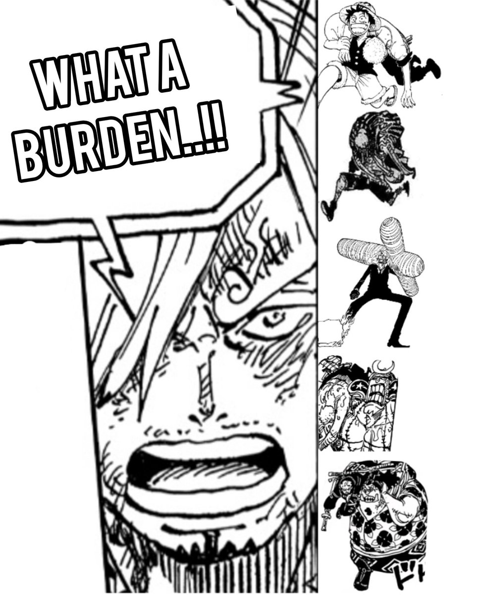 #ONEPIECE   
Zoro is canonically known as  a burden to the crew.

Who will carry him in Elbaph... Brook or Chopper??