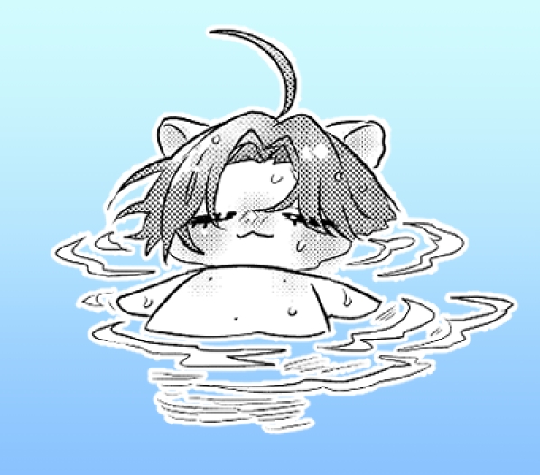 「ぷかぁ…」|よっしさん。のイラスト