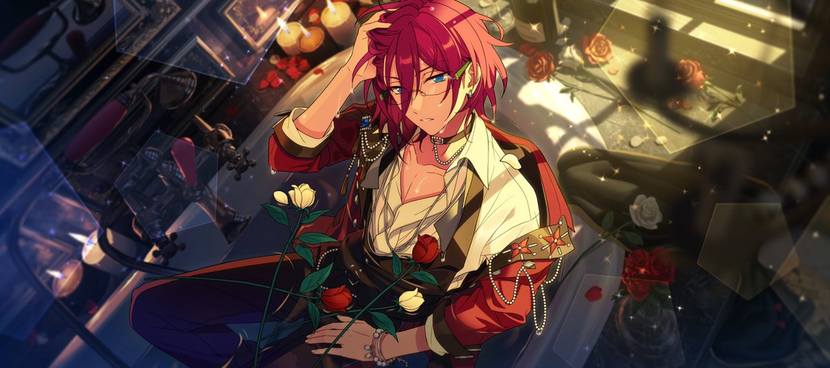 あんスタBASICの乱凪砂(白)七種茨(黒)の対比出来たのを載せとくか笑