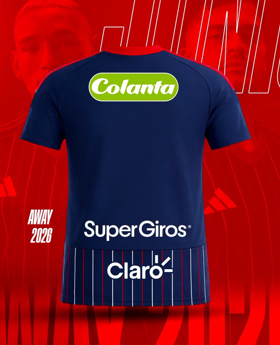 😍. Camiseta Away 2026 con sus sponsors, ES HERMOSA!