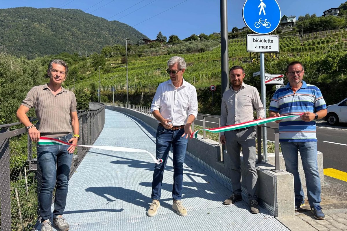 A Sondrio la prima pista ciclopedonale dove non si può pedalare