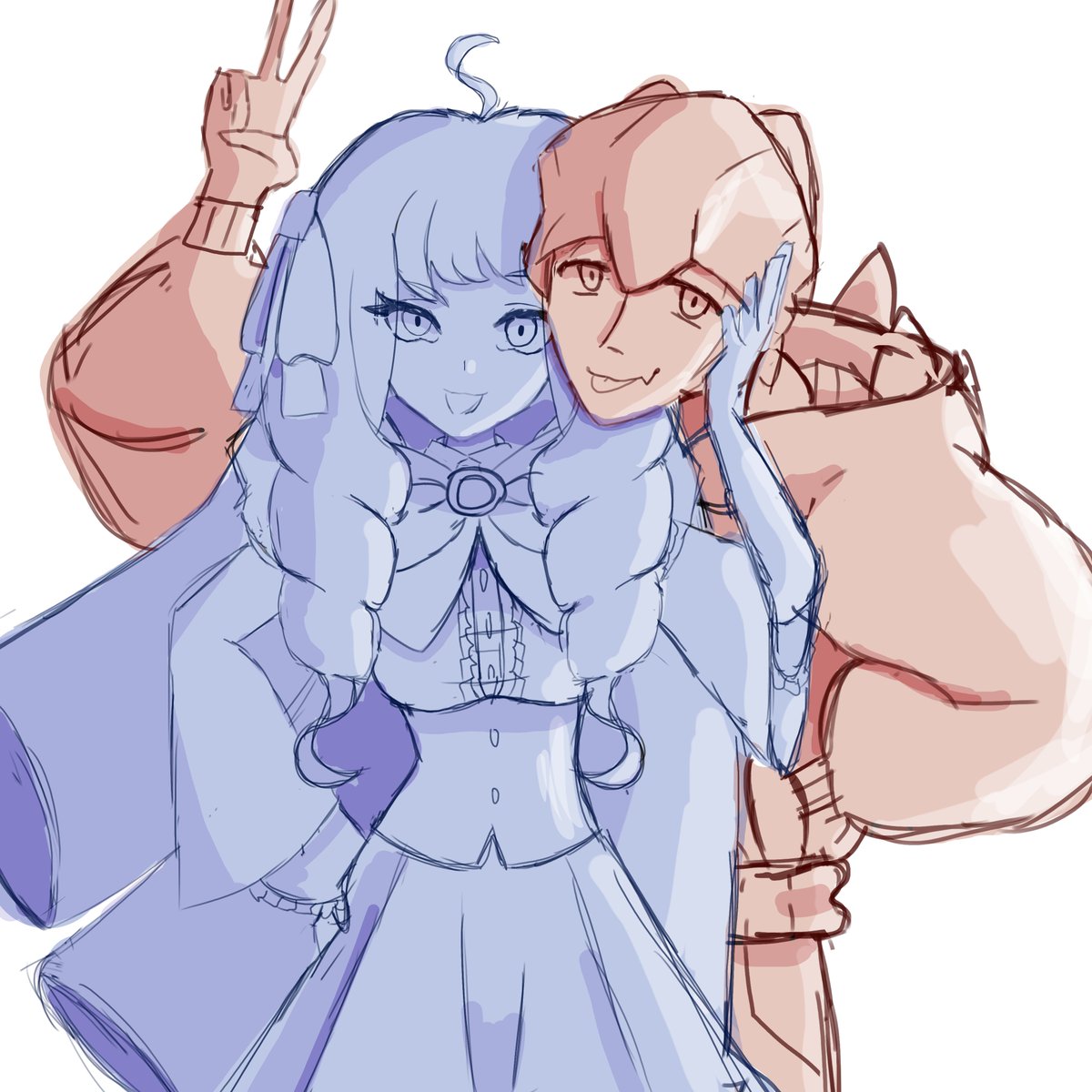 Posin' for da camera! 🤍🐉
Lady Anvil and Raihan taking a picture for one for their fans!

Or maybe... you are taking a picture of them? 💕(WIP)
#Dragonsoulshipping #Pokemon