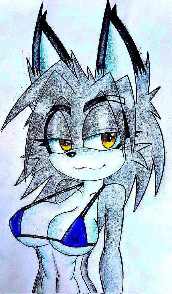 I drew this picture of Zapsy in a bikini a while ago, I hope you like it. 😎