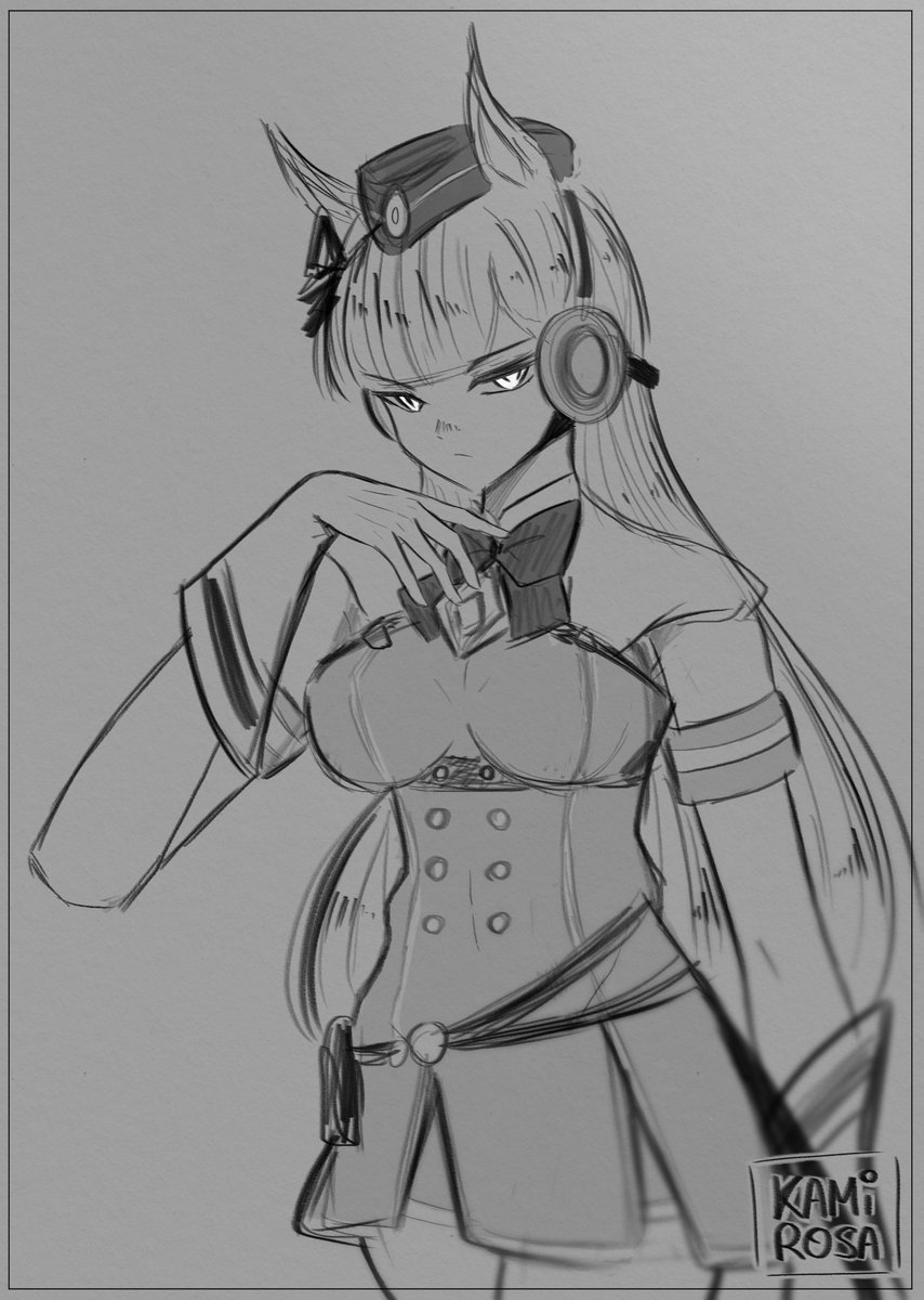 Goldship sketch 🐴❤️