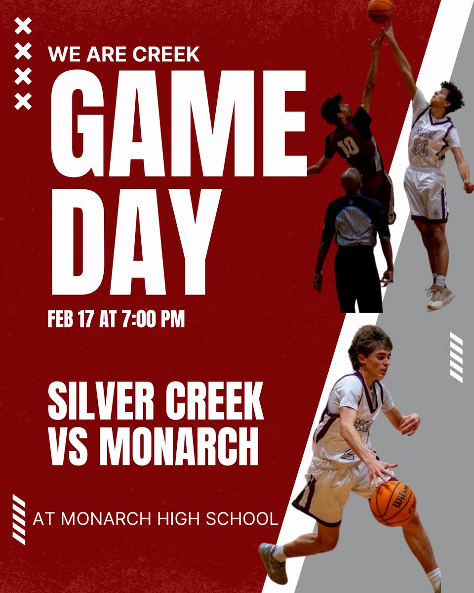 Rivalry win meant something. What we do next means more. Road game at Monarch. Stay locked in. #WeAreSC #CreekHoops #GoSilverCreek #CoPreps