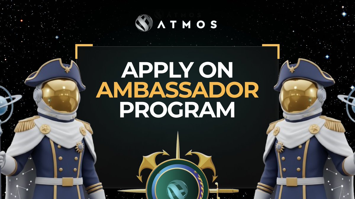 It is time to expand the fleet 🧑🏻‍🚀

Applications for the Atmos Admirals Program are now open. 

We are looking for our next wave of creators, meme lords, and community leaders. if you are already vibing with us, you might as well get recognized for it.

Apply here: