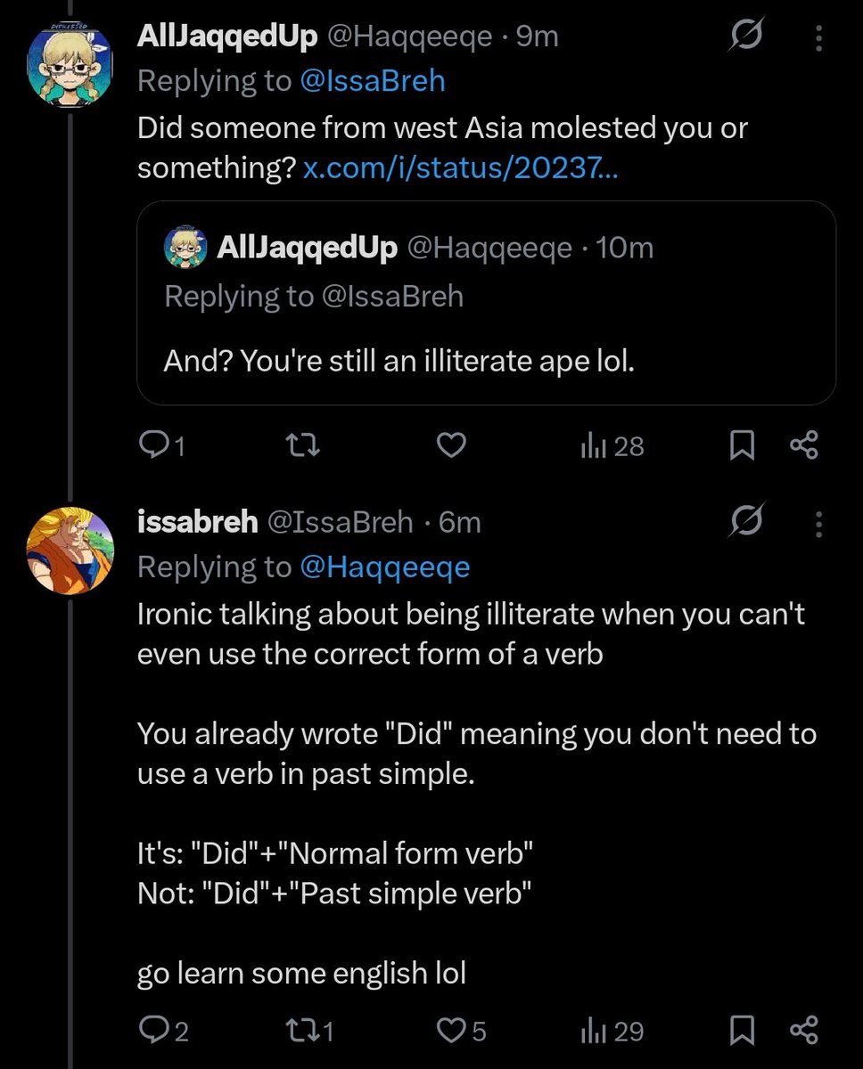 That was no typo lil boy you DON'T know basic English 🫵😂😂😂

Also since I'm a VERY respectable father, I must block and allow you to build a life beyond social media. My dear son, I believe in you. Now go. Live free.