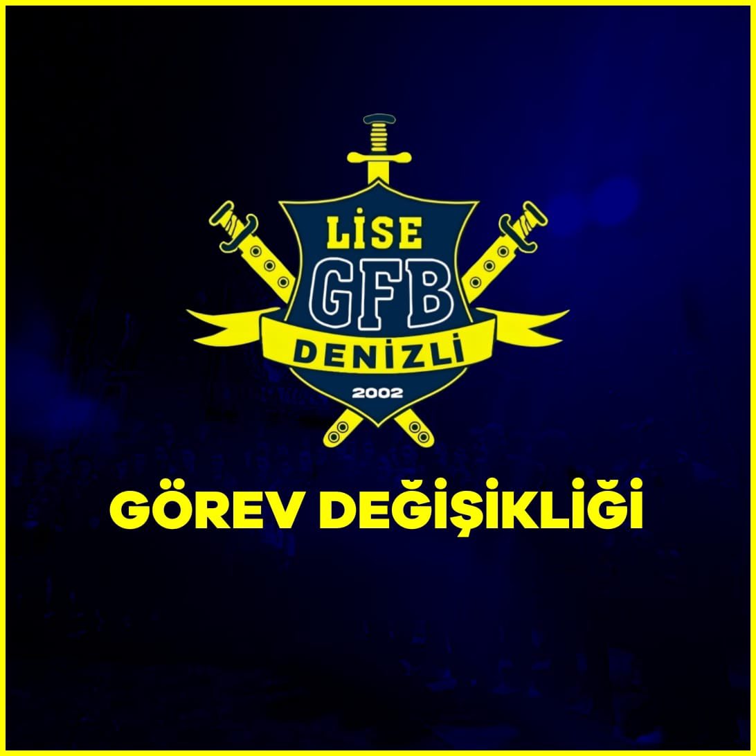GÖREV DEĞİŞİKLİĞİ

Grubumuzun başkanlık görevini sürdürmekte olan Ahmet Demirtaş, görevini Hasan Solak’a devretmiştir. 
Ahmet Başkanımıza verdiği emeklerden dolayı teşekkür ediyor, Hasan Solak Başkanımıza yeni görevinde başarılar diliyoruz.

#LiseGFB20