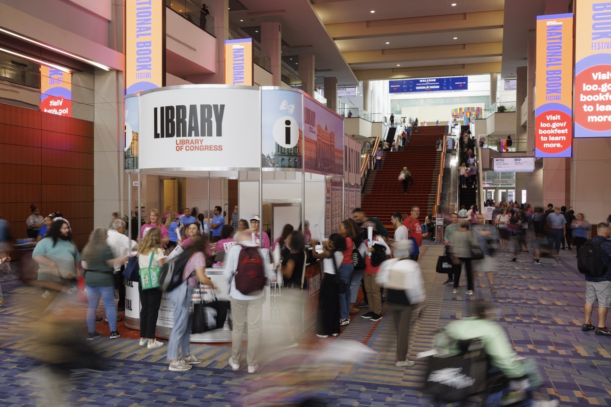 librarycongress's tweet photo. SAVE THE DATE! The Library of Congress will host the 2026 National Book Festival on Saturday, Aug. 22, at the Washington Convention Center. https://t.co/4byP1R92aU https://t.co/y81QLKfRu0
