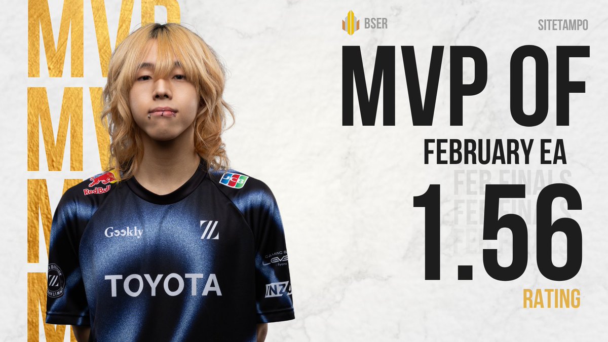 BSERgg's tweet photo. The Gold Standard 🏆🇯🇵

@sitetampopopopo is your BSER MVP of East Asia February Monthly Finals https://t.co/c90JozgyEX
