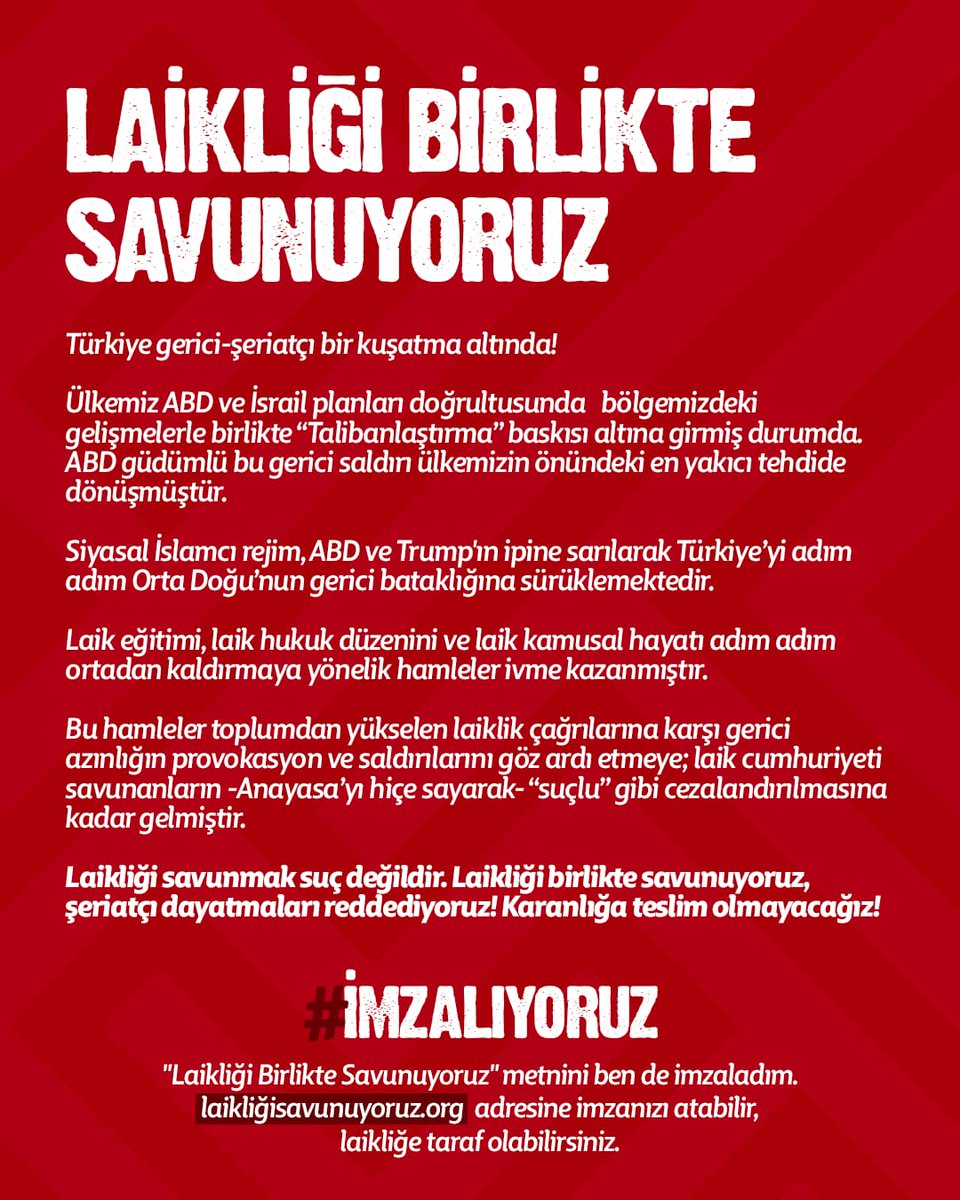 SolFeminist_'s tweet photo. memleketimizi taliban karanlığına hapsetmek isteyen rejime karşı isyandayız! 

bugün hedefte olan medeni kanun'un kabulünün 100. yılında tekrar söylüyoruz:
bu gerici, bu faşist, bu tek adam rejimine bugünümüzü de yarınımızı da teslim etmeyeceğiz. 

laikliği birlikte savunuyoruz.
#omuzomuza

https://t.co/cvE5Huv2ty