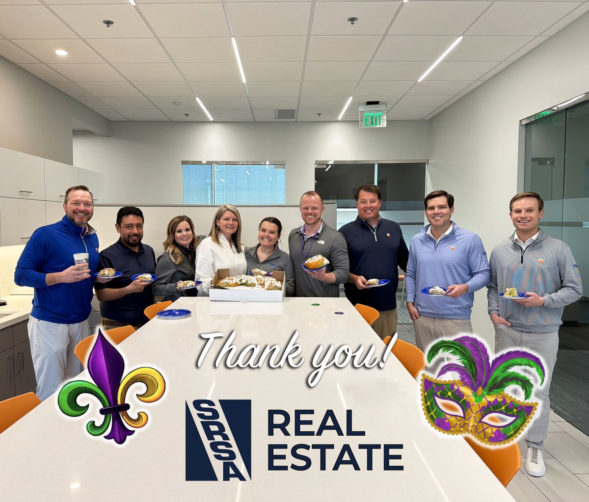 TRIOcpg's tweet photo. Mardi Gras treat alert!
Huge thanks to X Team partner Kirsten Early and the SRSA Real Estate team for sending TRIO a delicious King Cake. Partnerships like this make the work even sweeter. Laissez les bons temps rouler! 🎉
#MardiGras #KingCake #TRIOCPG #SRSA #XTeam #ThankYou https://t.co/OALTpcJM9H