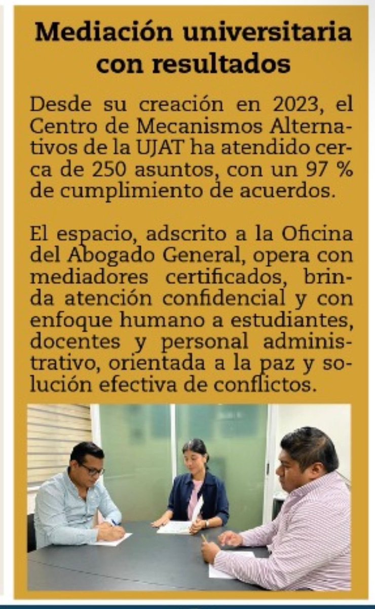 En la <a href="/UJAT/">UJAT</a> se promueve la mediación como vía para consolidar la #CulturaDePaz