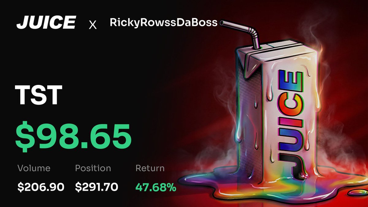 Auto-Trading the new Cashback $TST coin using the Juice MM

Feels good to get paid to trade