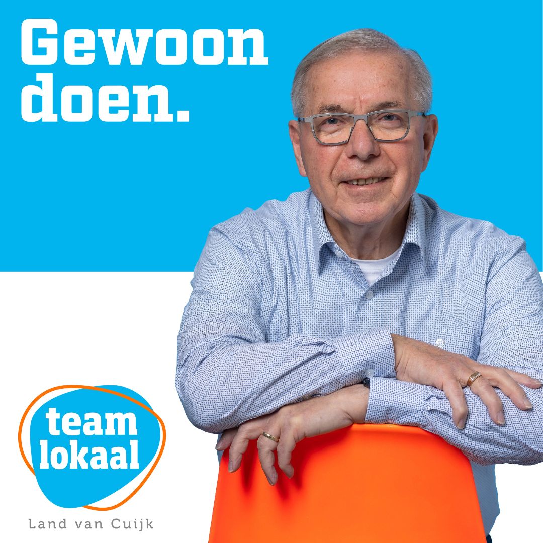 🟠 Maak kennis met Frans van der Zande 🔵
Kandidaat op de kieslijst van Team Lokaal
👉 Voor Frans is Team Lokaal een partij die weet wat er in de lokale gemeenschap leeft en hoe dat in de dagelijkse praktijk van de gemeente moet worden aangepakt. teamlokaal.nl/kandidaten/