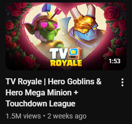 Something feels off about this, how does it have more views than TV Royale? (also I never watched it on YouTube so its weird that its says I have) #ClashRoyale