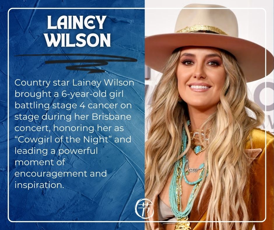 hotgosipnewz's tweet photo. Lainey Wilson Honors Brave Stage 4 Cancer Girl 💖
#LaineyWilson #CancerWarrior #FeelGoodStory #CountryMusic #ConcertMagic https://t.co/fVSuO4SiEJ