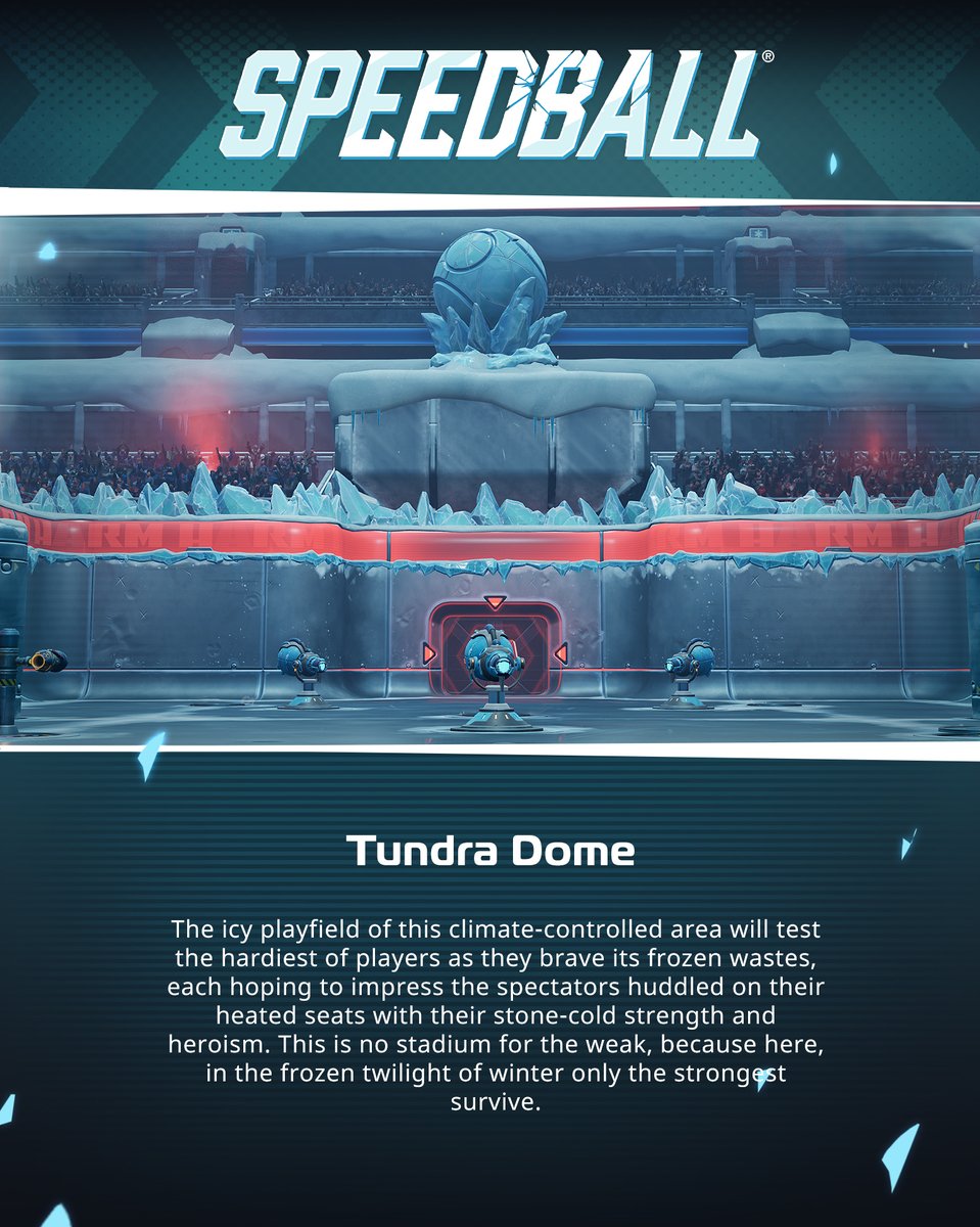 Every Speedball arena has it's story 📖
🔥 Over 20 different arenas
⚡ Each with their own dangers
🏠 Where does your team call home?

Play Now: reb.to/SpeedballPlayN…