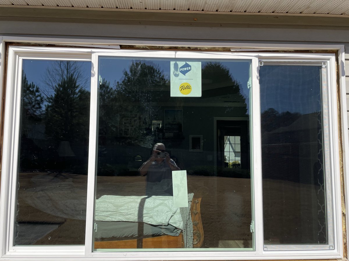 dsh1504's tweet photo. @DawgNationDaily Getting my Pella windows installed today!! https://t.co/ZLxYioiT0C